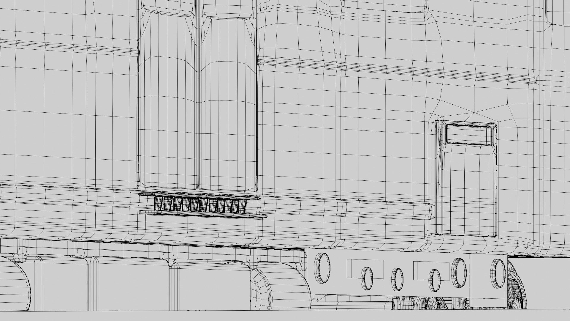 Realistic 3D Model of an Abandoned Train  Low-poly 3D model_9