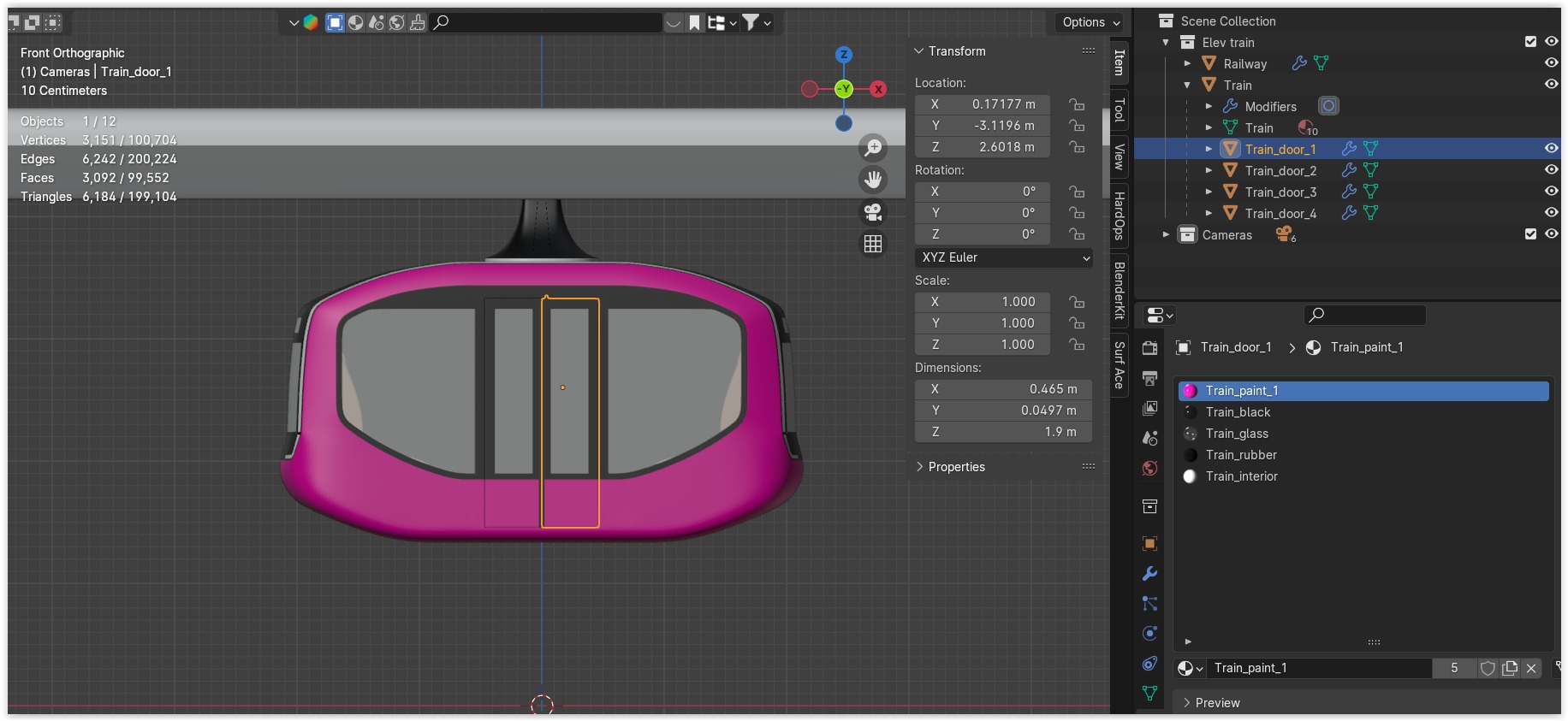 Elevated train concept 3D model_12