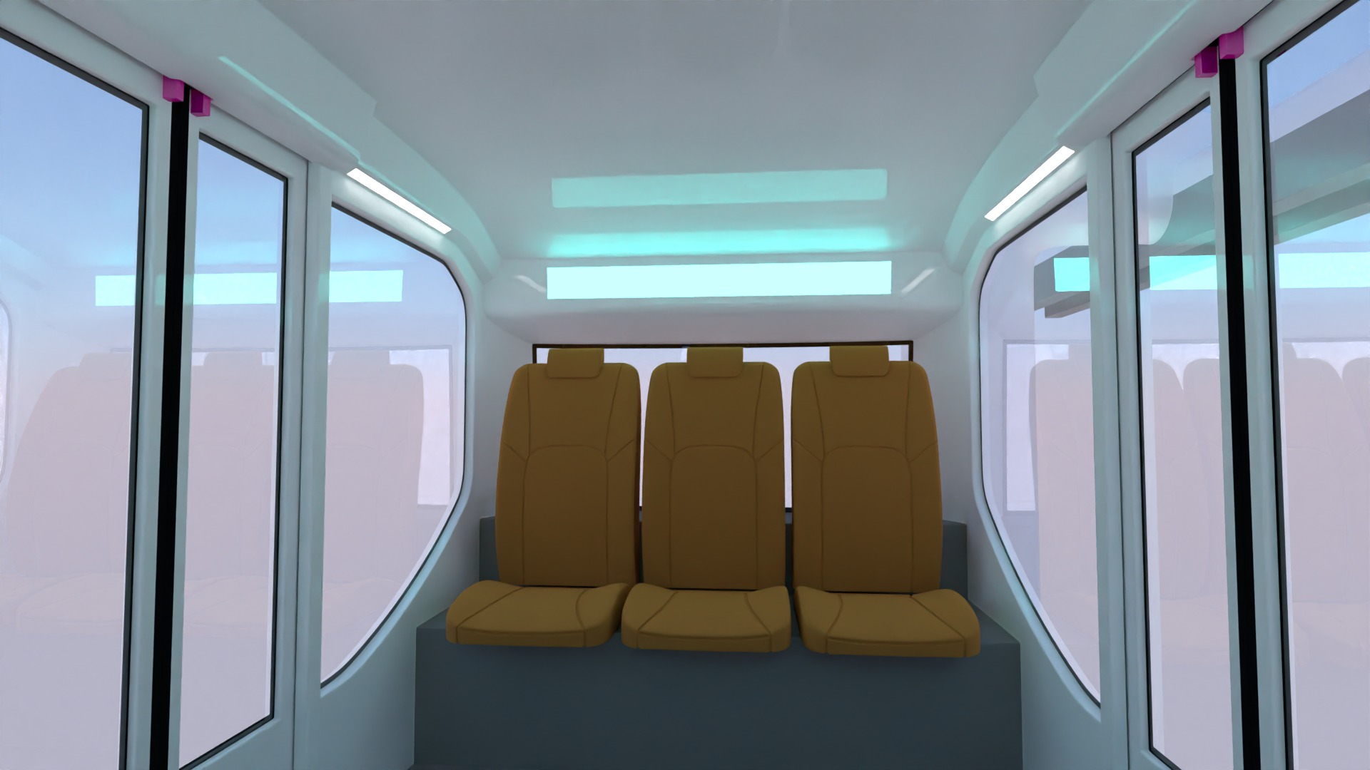 Elevated train concept 3D model_9