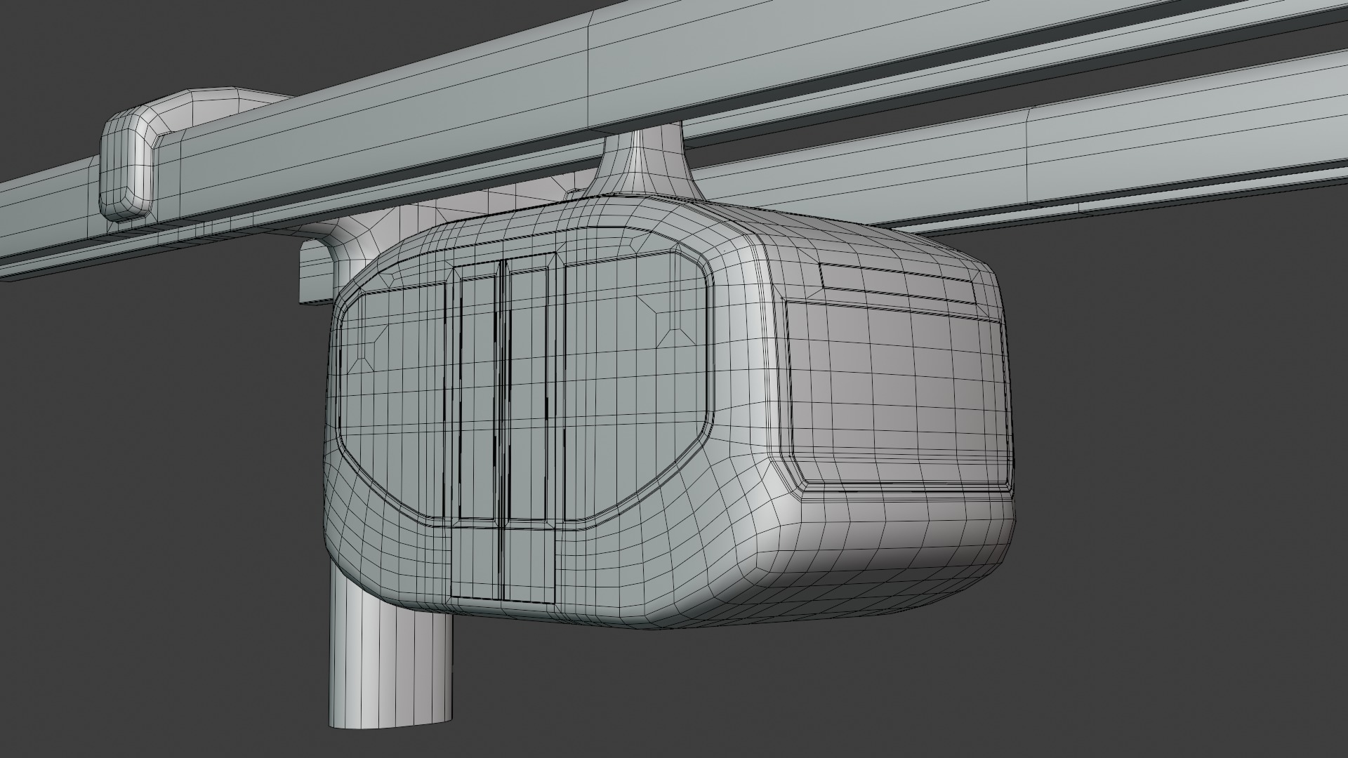 Elevated train concept 3D model_3