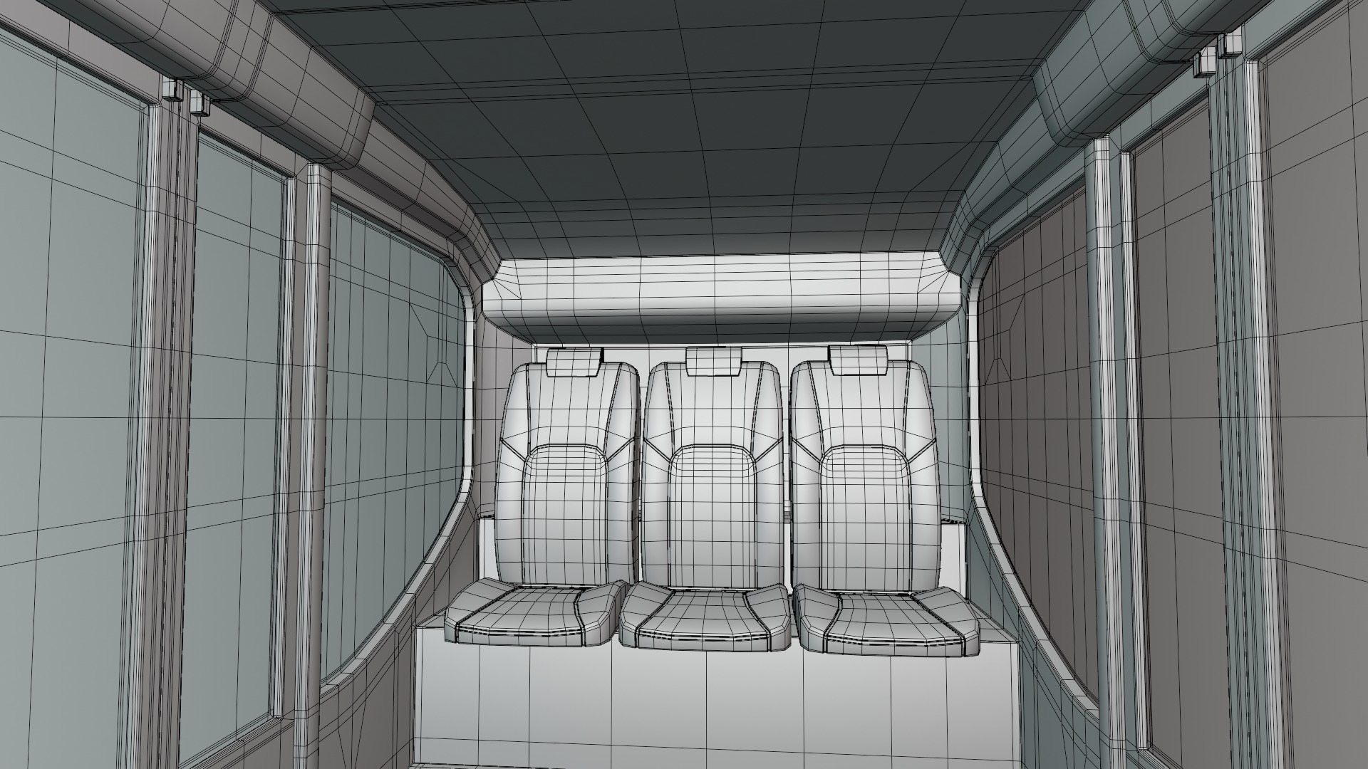Elevated train concept 3D model_10