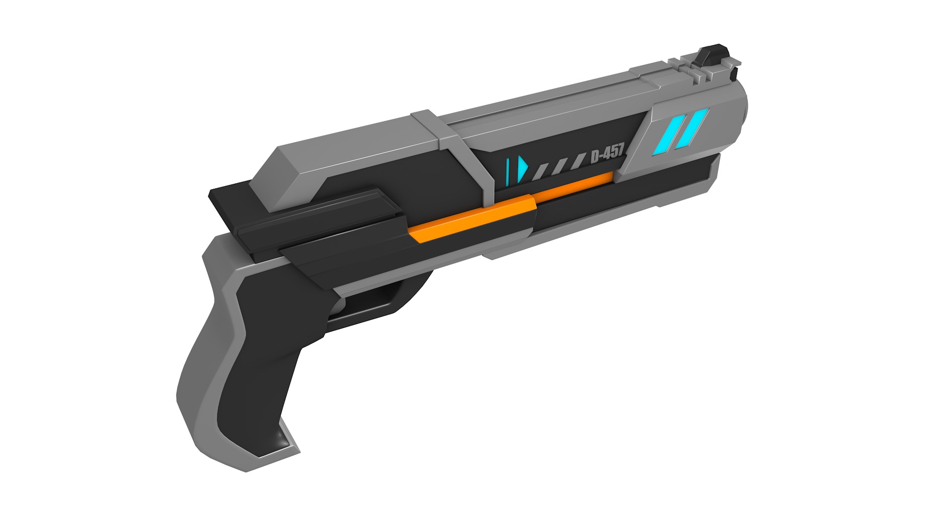 Sci Fi Gun 3D model_6