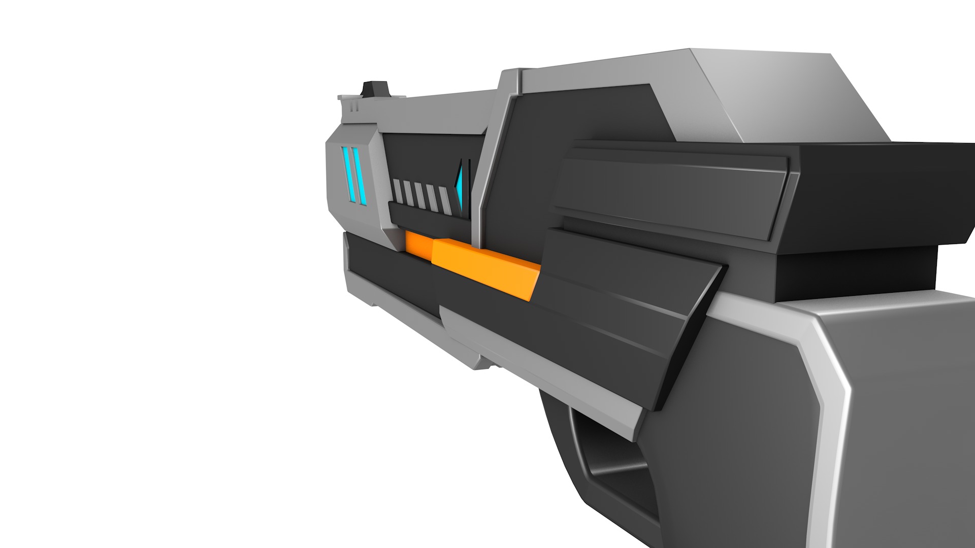 Sci Fi Gun 3D model_5