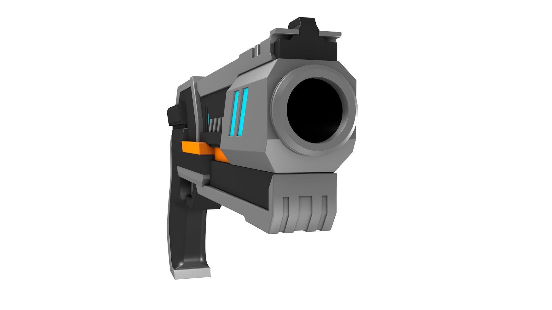 Sci Fi Gun 3D model_3