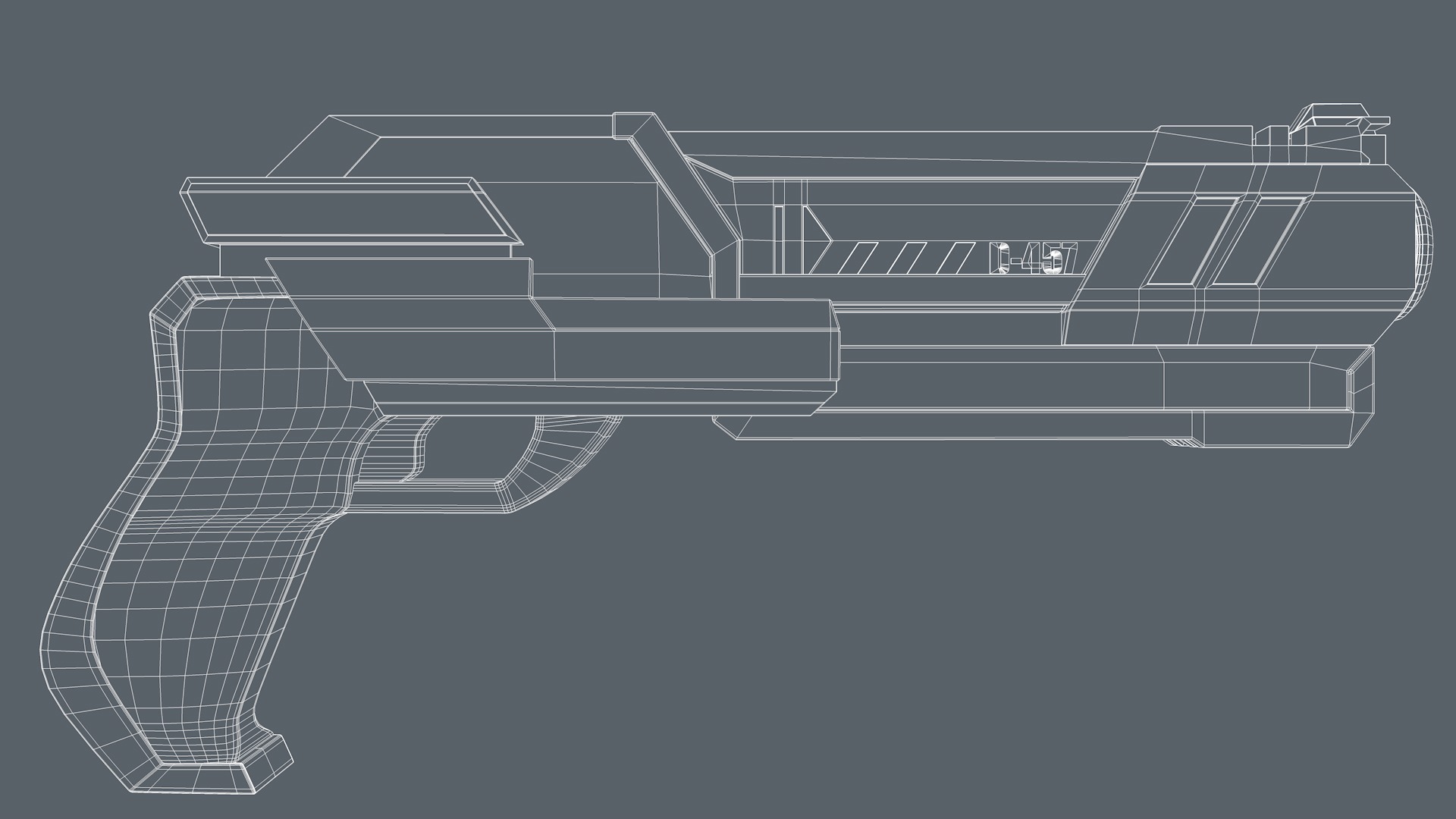Sci Fi Gun 3D model_10