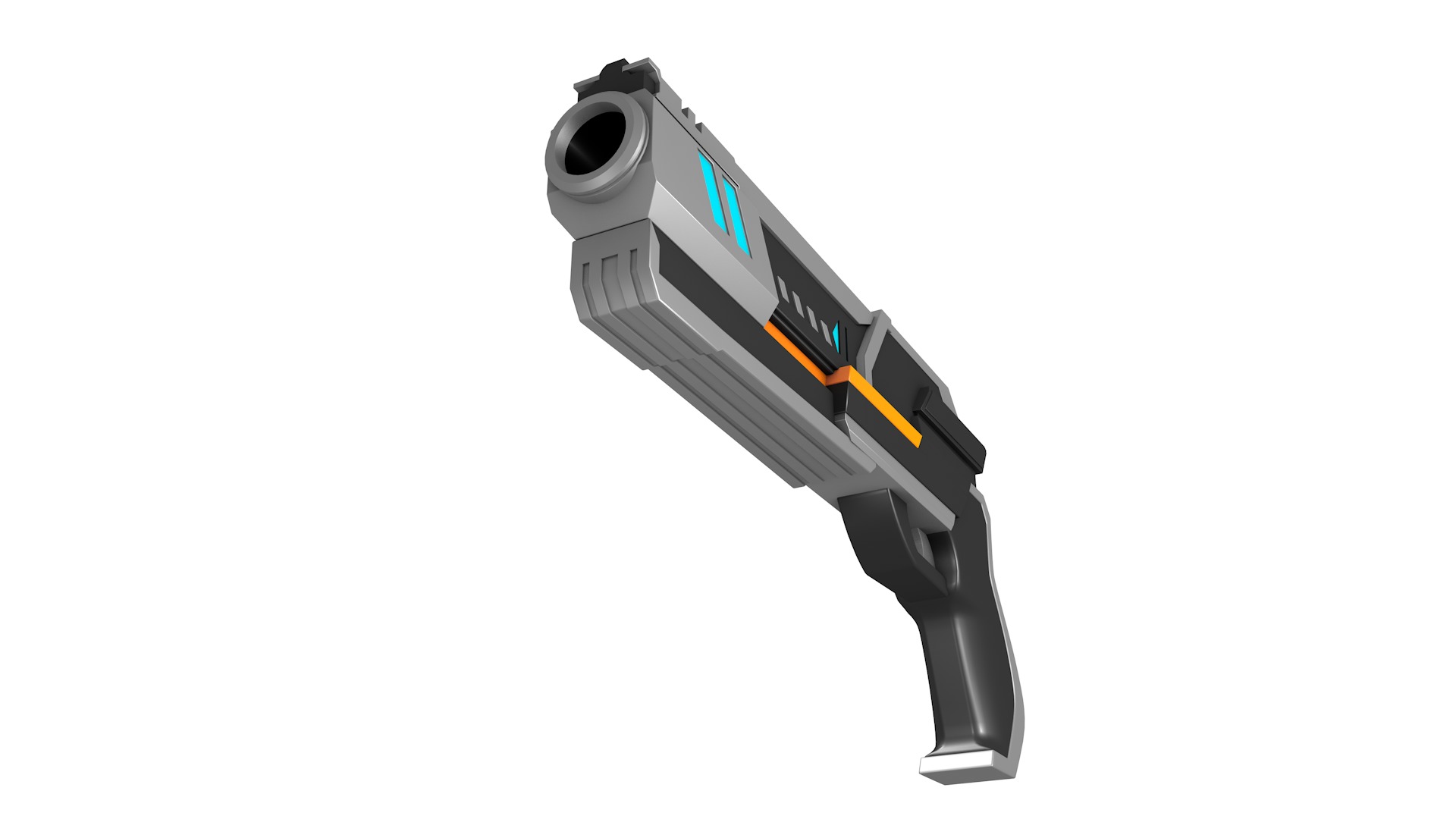 Sci Fi Gun 3D model_7