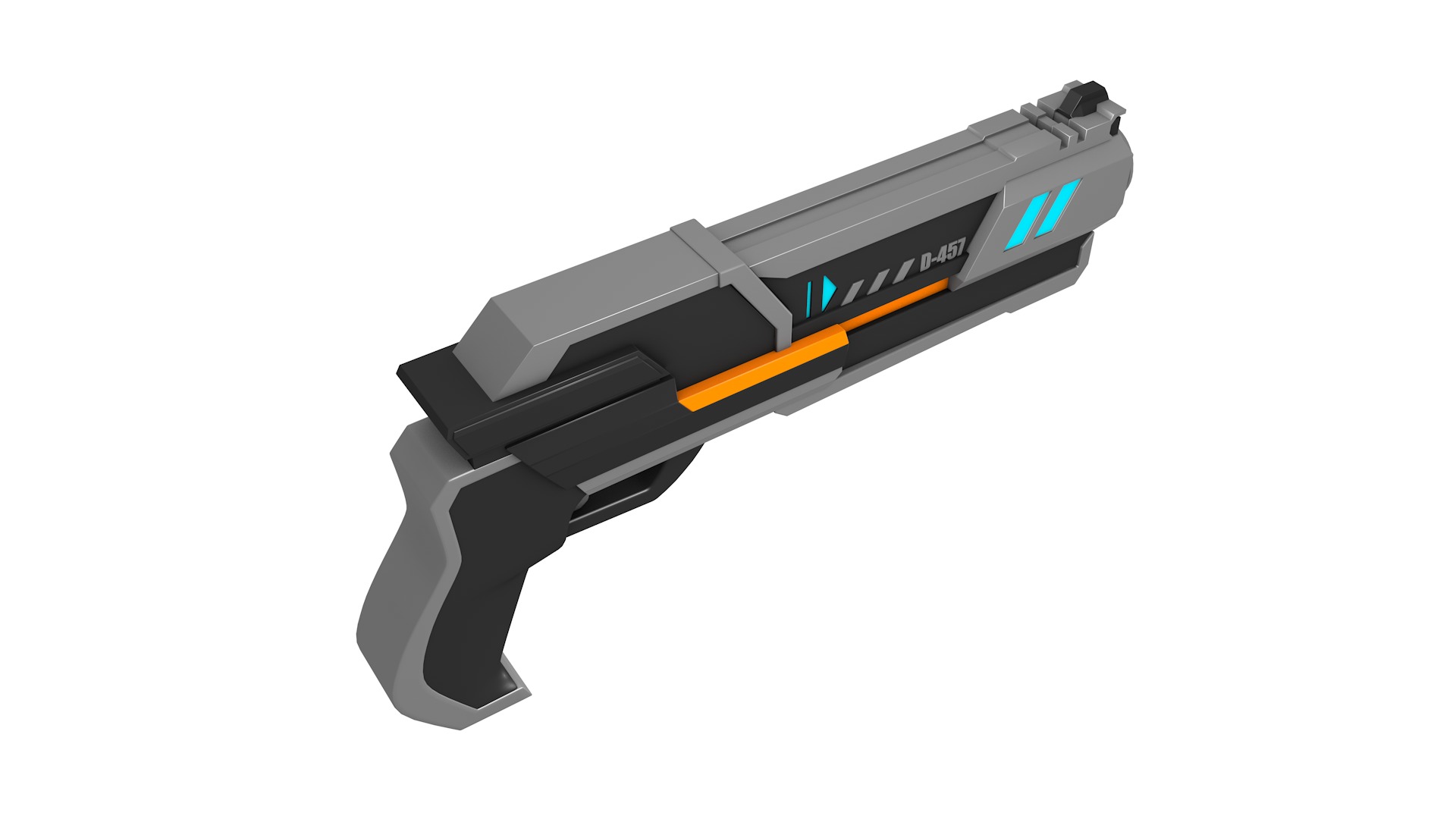 Sci Fi Gun 3D model_1