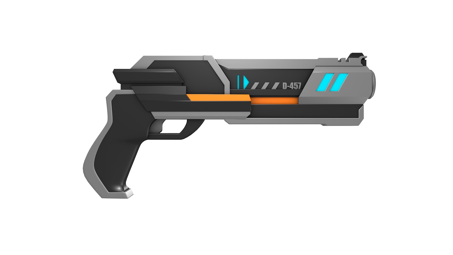 Sci Fi Gun 3D model_2