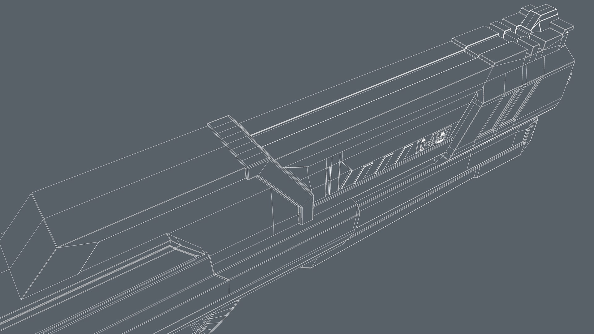 Sci Fi Gun 3D model_9