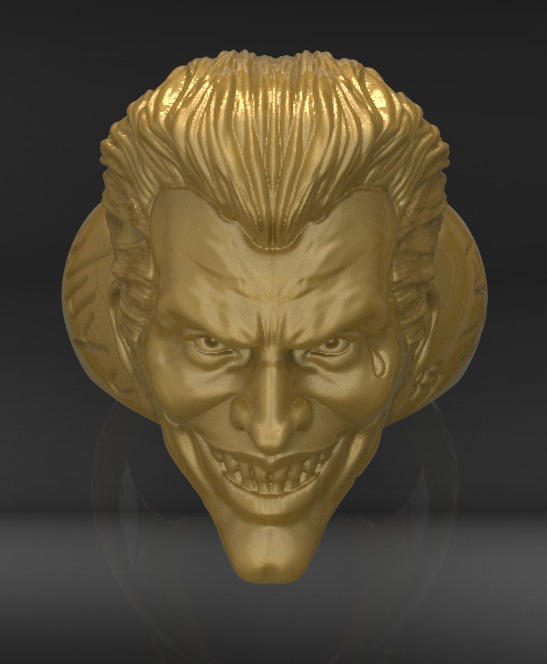 Joker Ring 3D print model_2