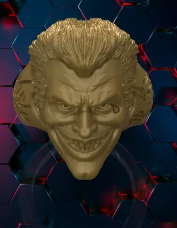 Joker Ring 3D print model_0