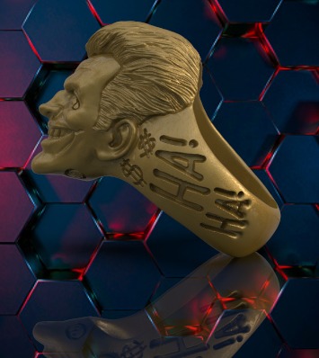 Joker Ring 3D print model_3
