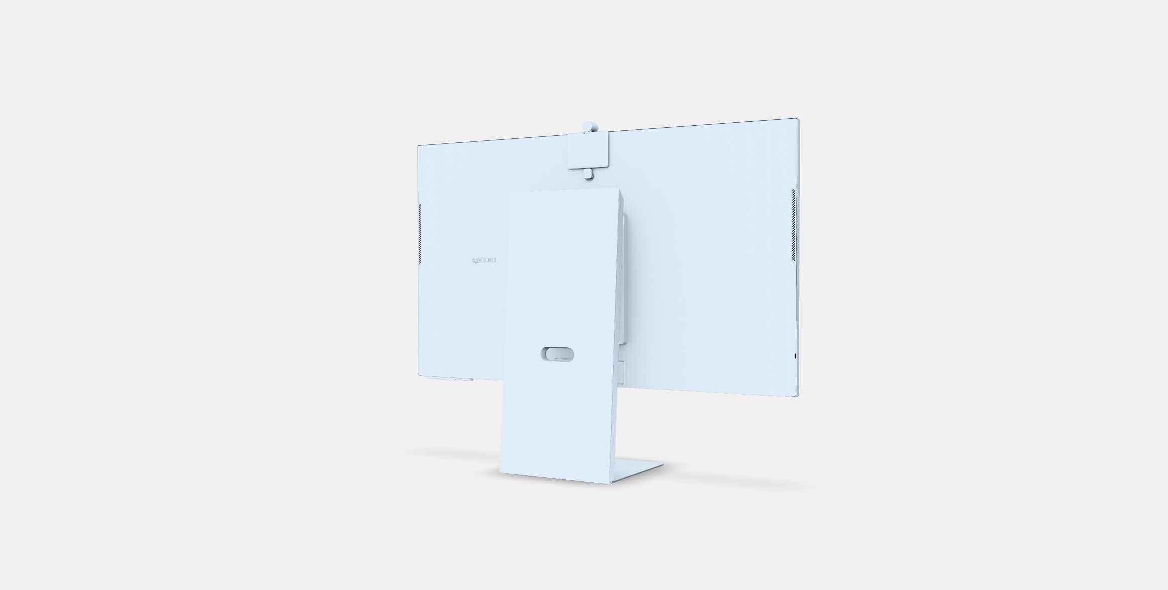 32 inch 4K Smart Monitor M8 M80C White LS32CM801UUXUF 3D model_2