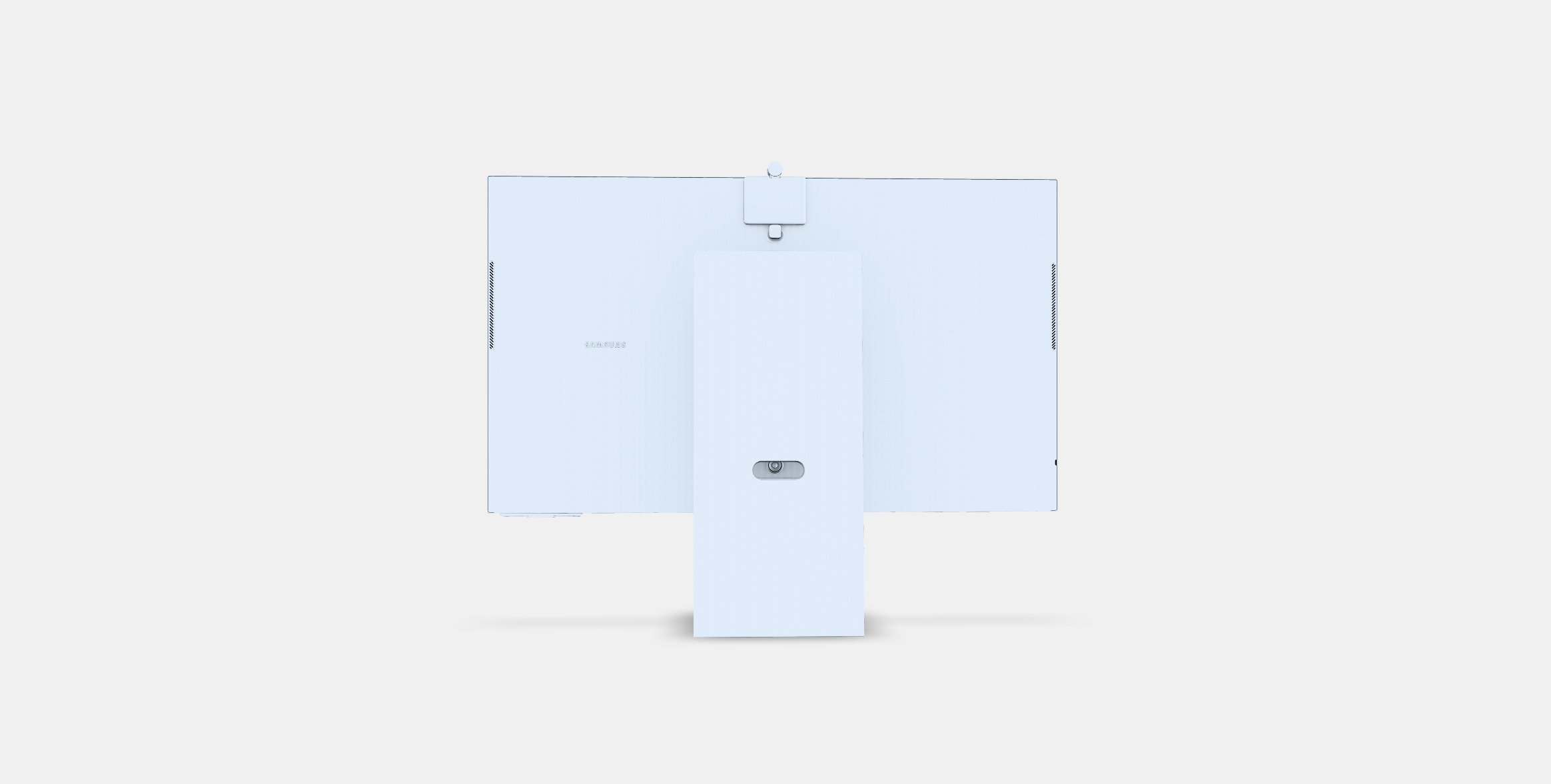 32 inch 4K Smart Monitor M8 M80C White LS32CM801UUXUF 3D model_14