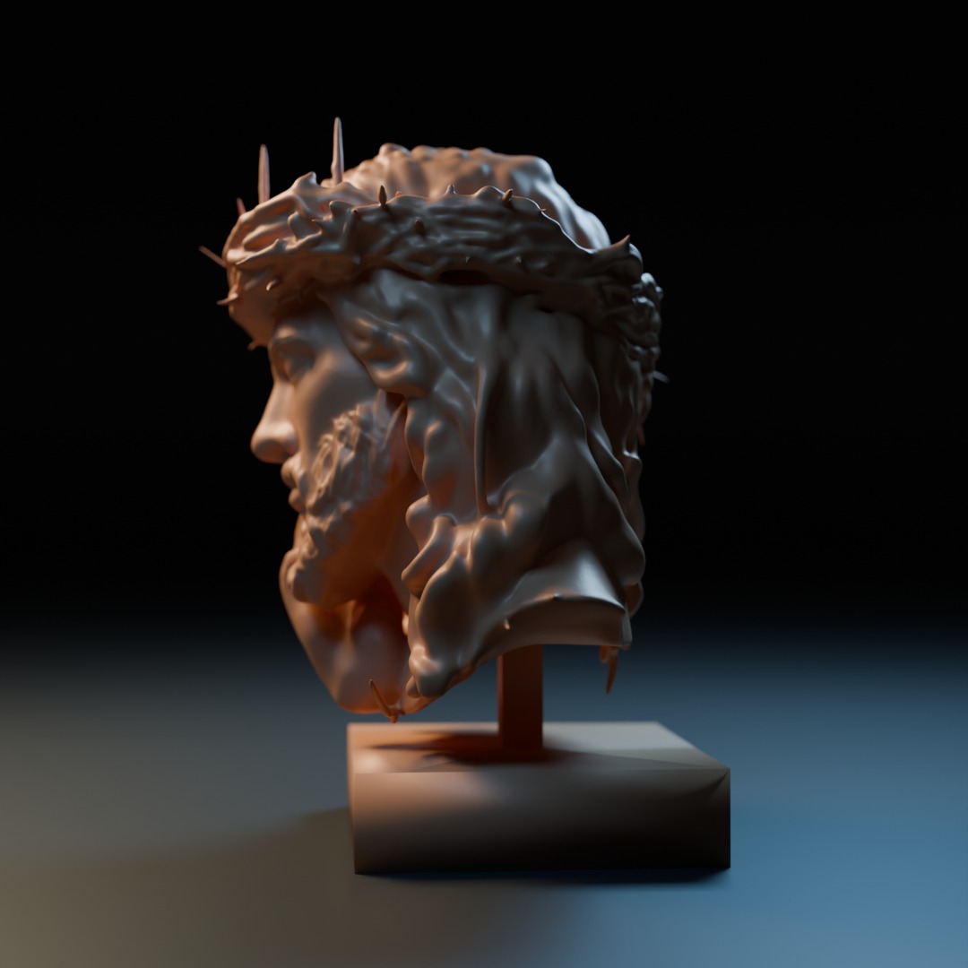 Crowned Savior 3D print model_6