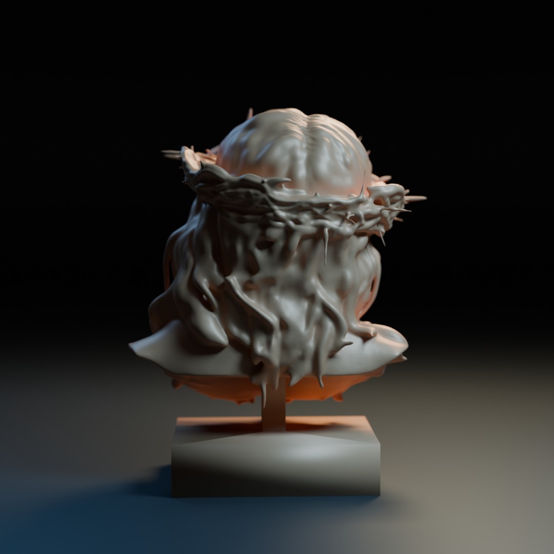 Crowned Savior 3D print model_2