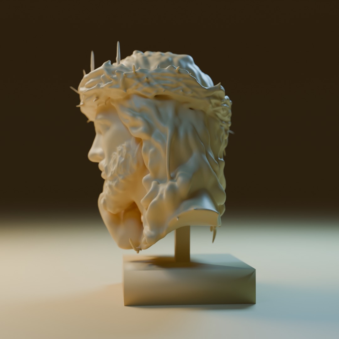 Crowned Savior 3D print model_7