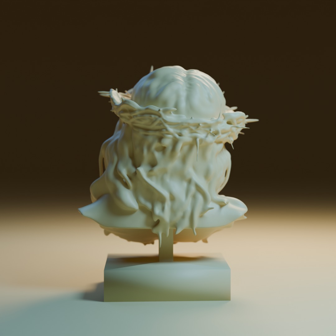 Crowned Savior 3D print model_3