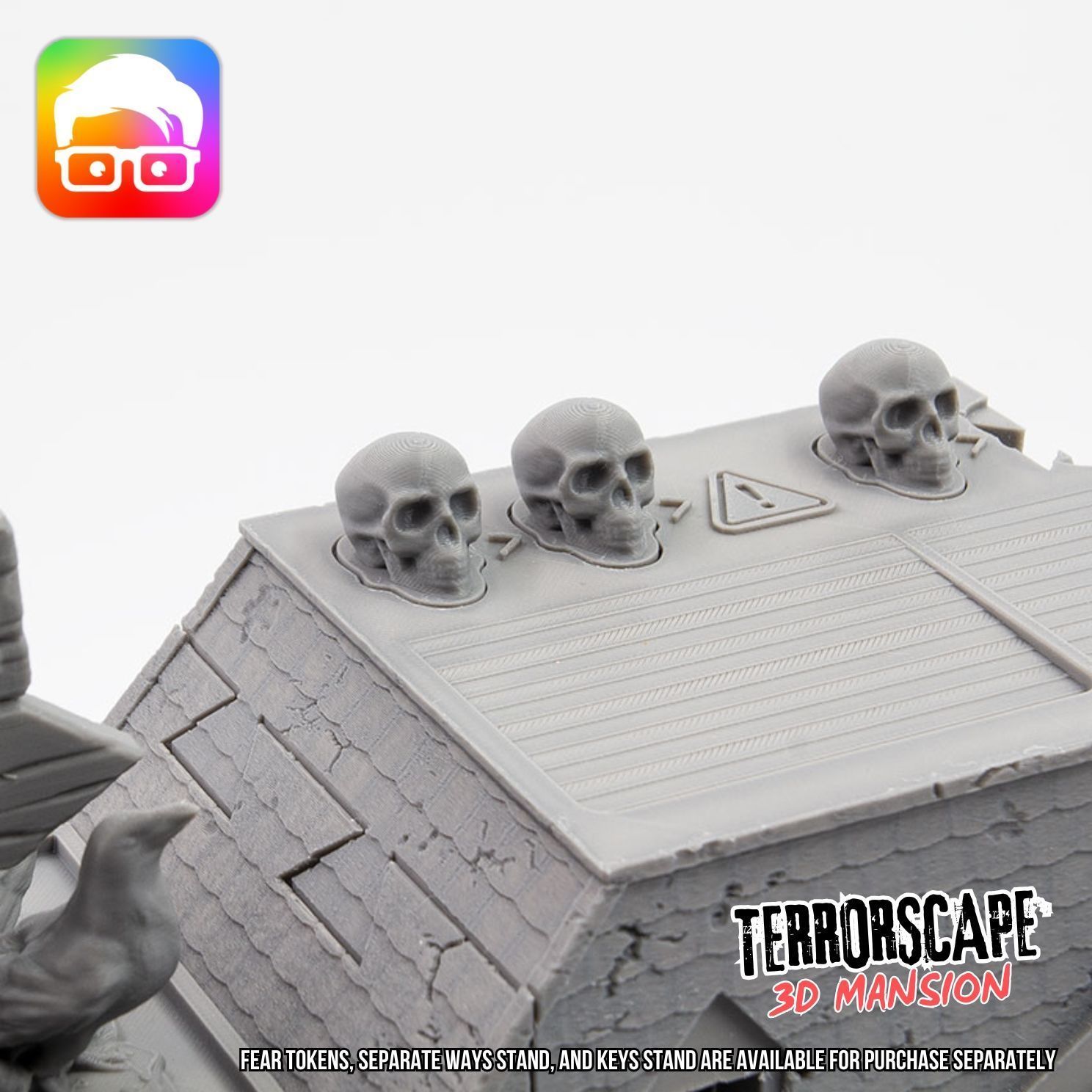 Fear tokens keys and separate ways stands for Terrorscape 3D print model_10