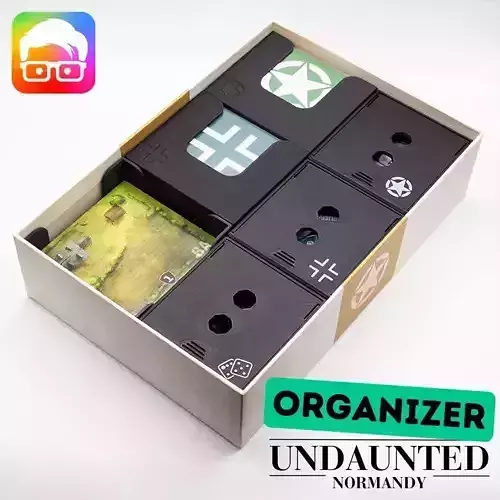 Inserts Organizer for Undaunted Normandy by am-media 3D print model