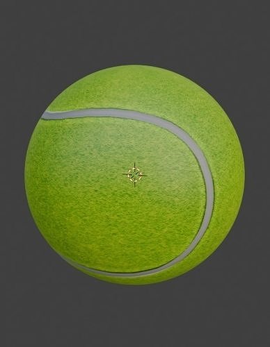 Tennis Ball 3D Asset Description 3D model