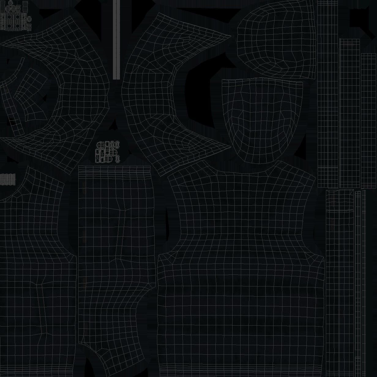 Jacket 65 - All MH Bodies - UE5 Skeletons - Rigged Low-poly 3D model_12