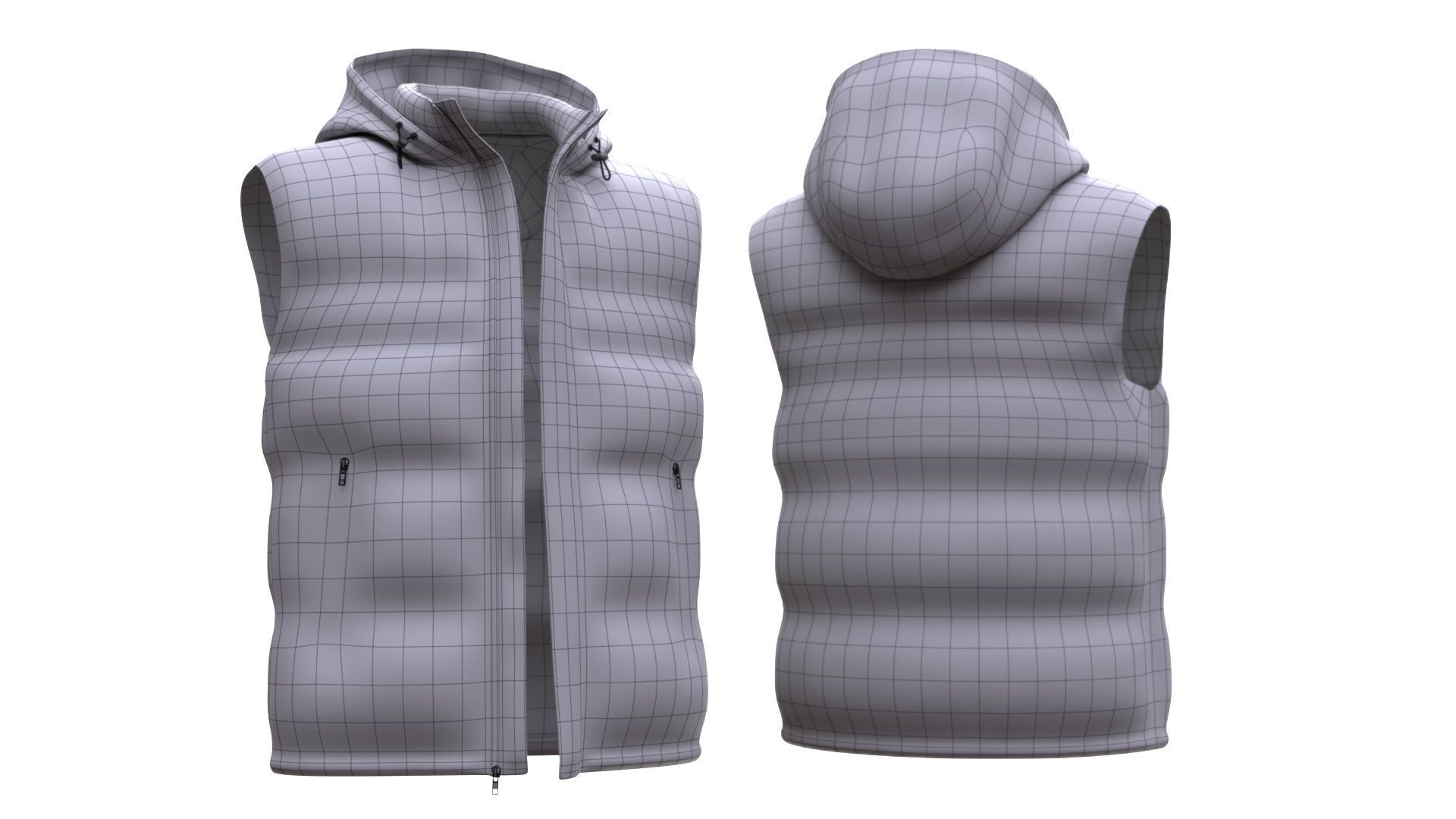 Jacket 65 - All MH Bodies - UE5 Skeletons - Rigged Low-poly 3D model_11