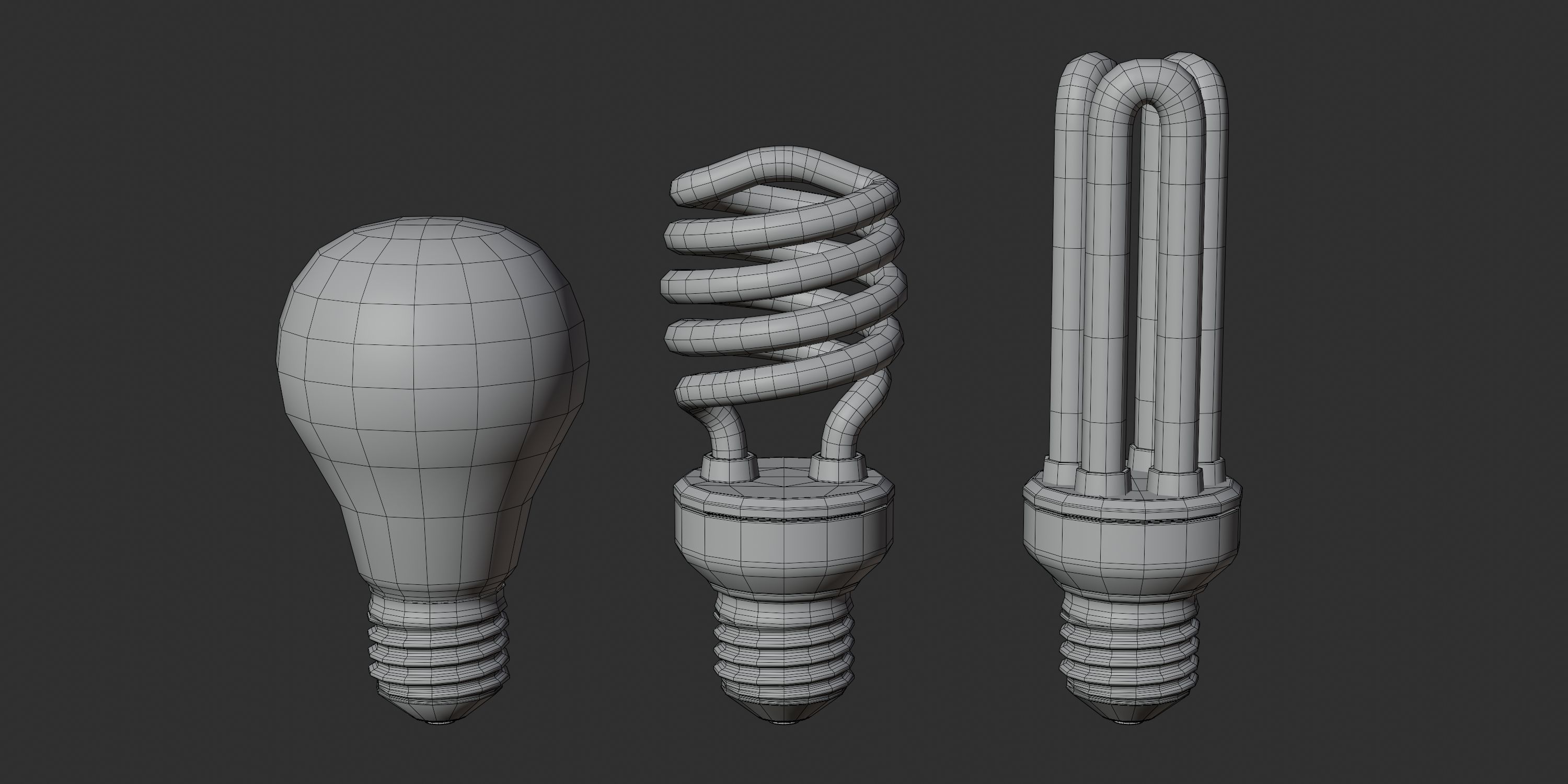 Light Bulbs 3D model_2
