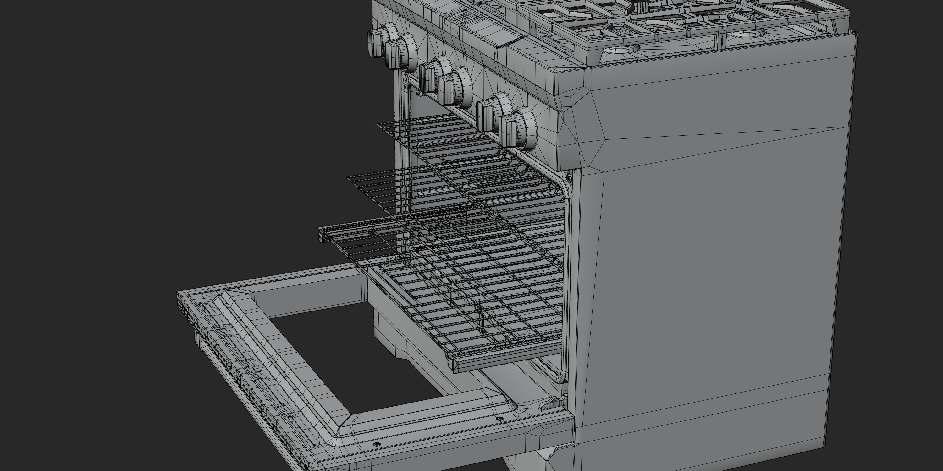 Gas Range 01 3D model_8