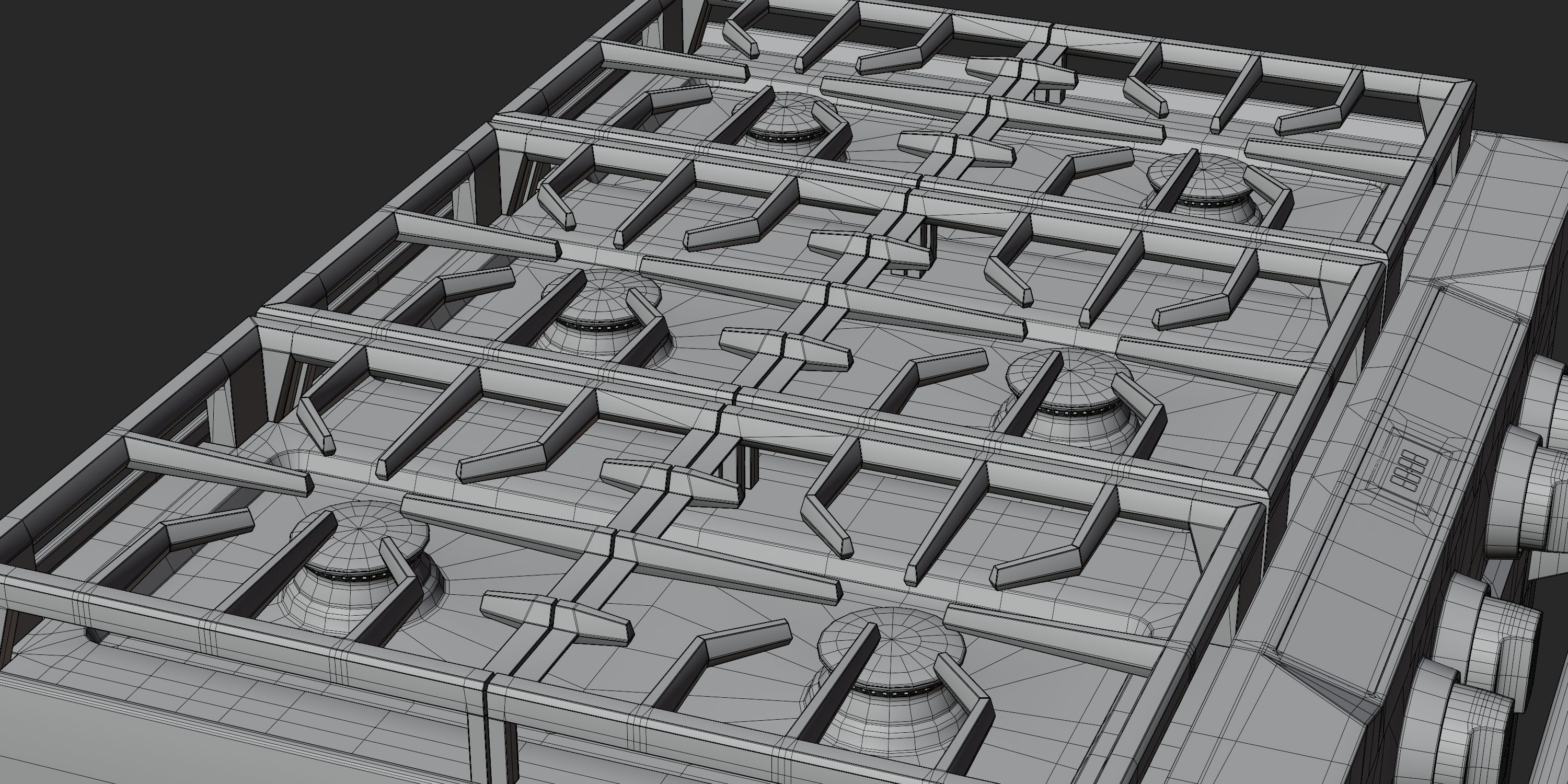 Gas Range 01 3D model_14