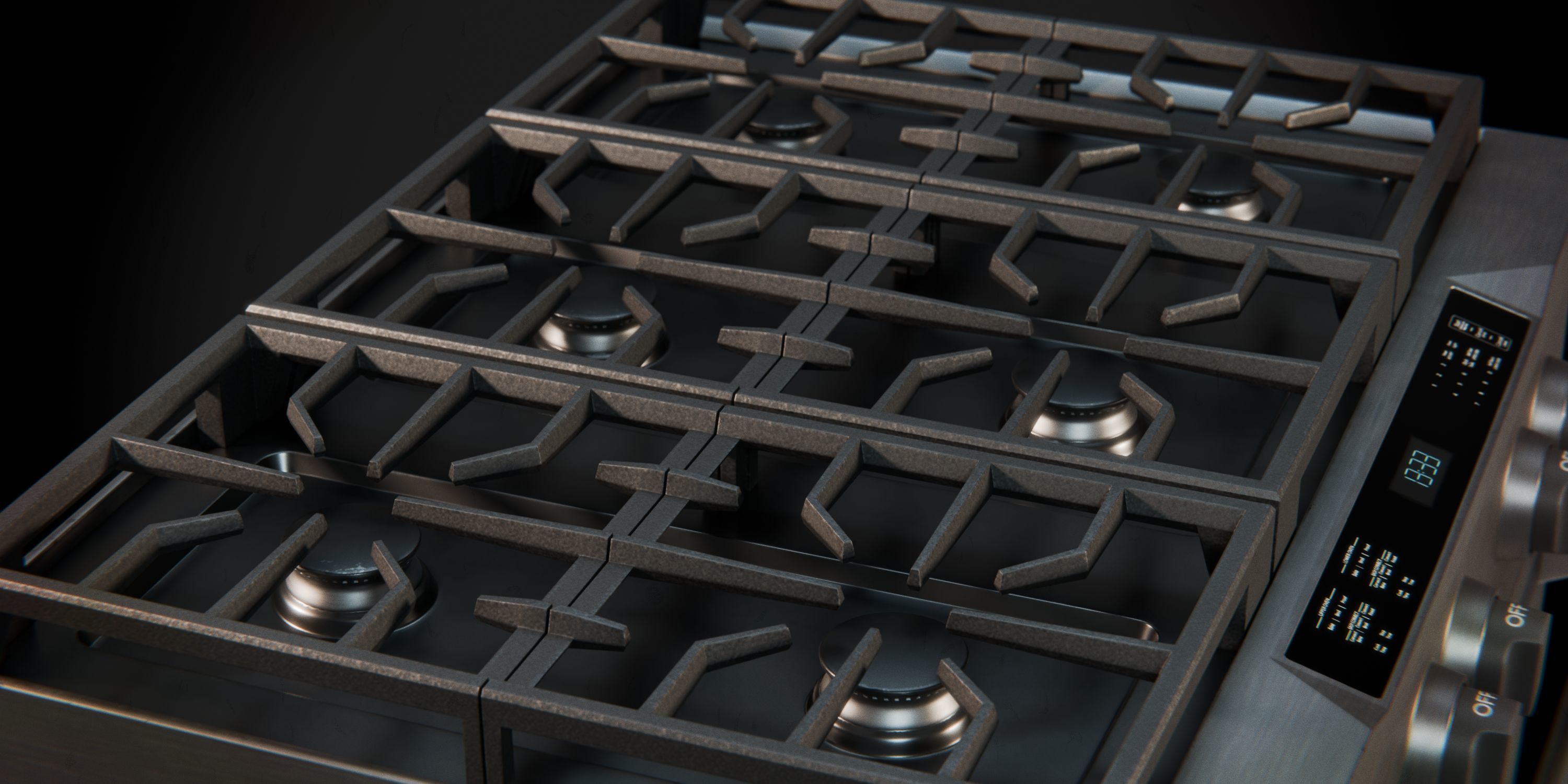 Gas Range 01 3D model_13