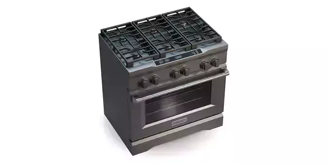 Gas Range 01 3D model