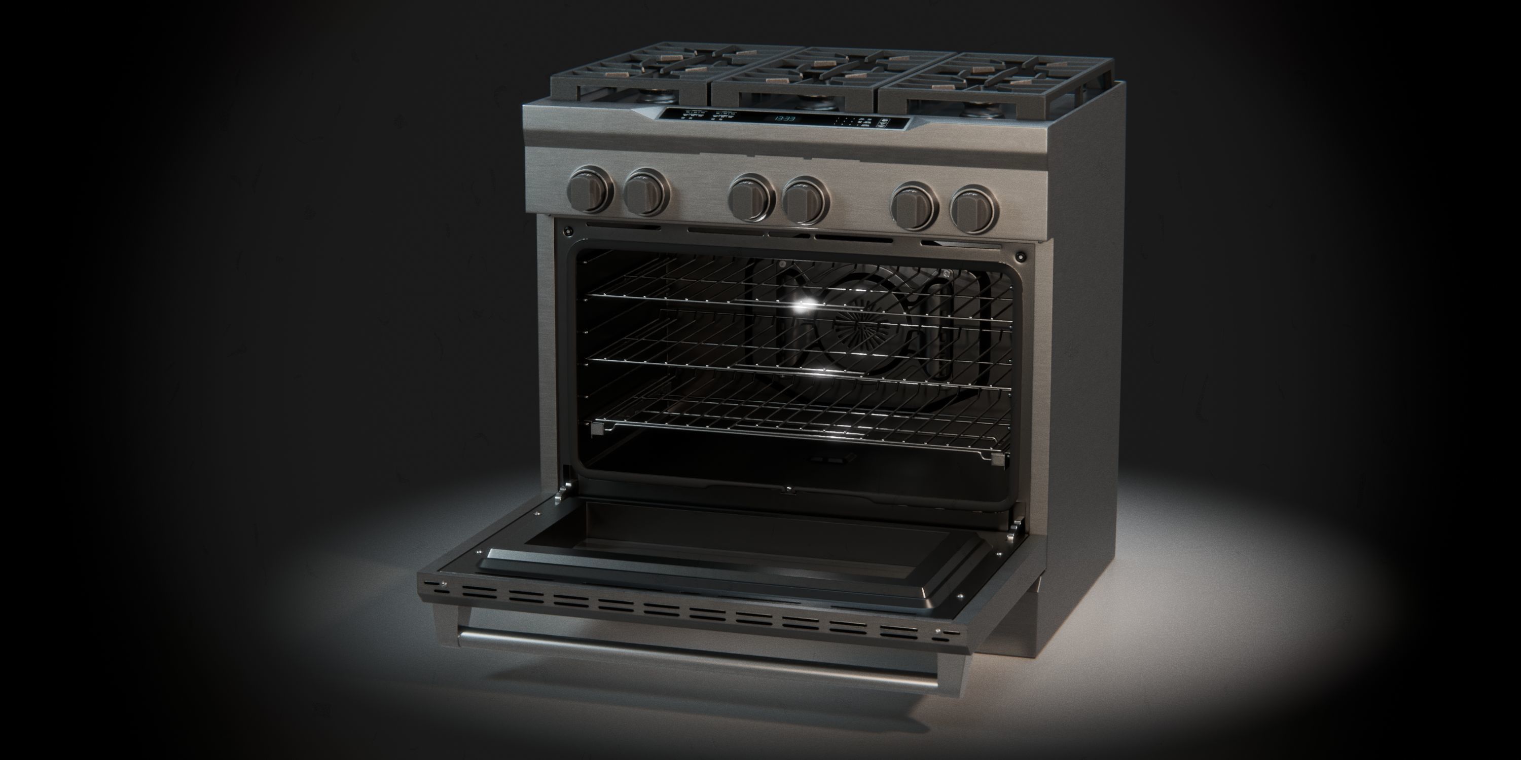 Gas Range 01 3D model_5