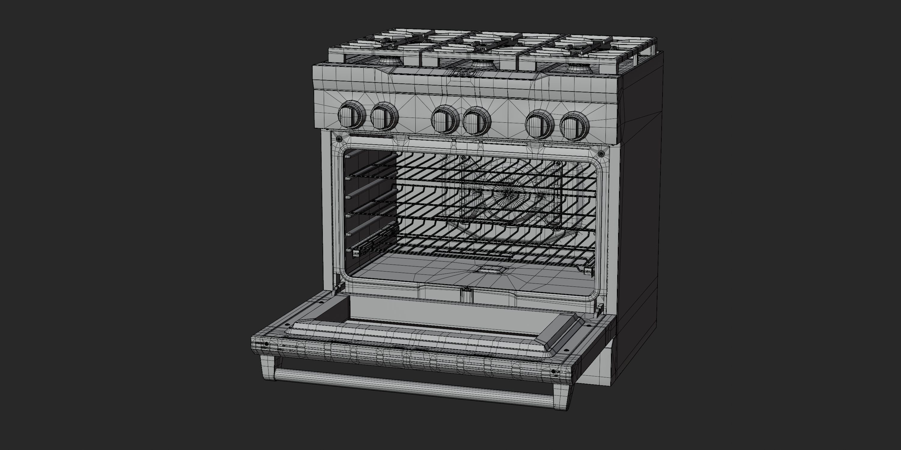 Gas Range 01 3D model_6