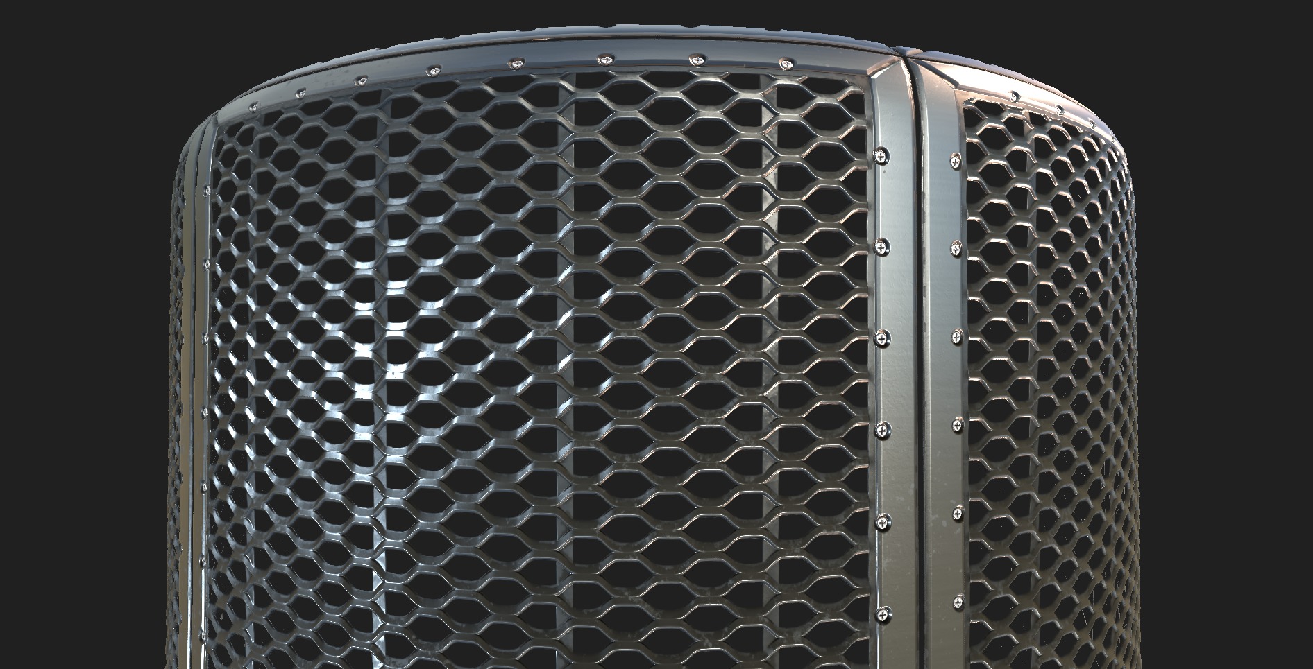 Seamless tillable PBR metal floor material Texture_1