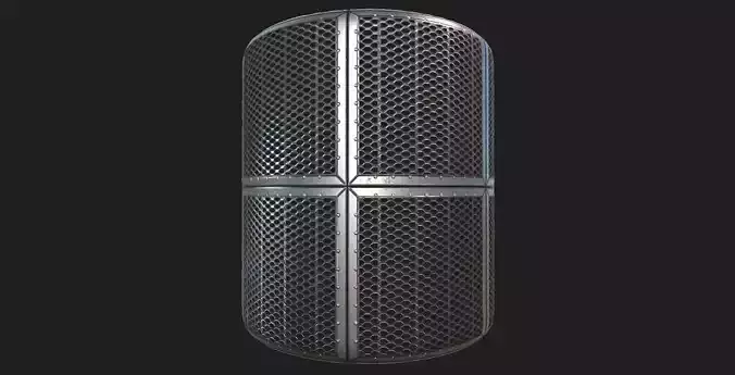 Seamless tillable PBR metal floor material