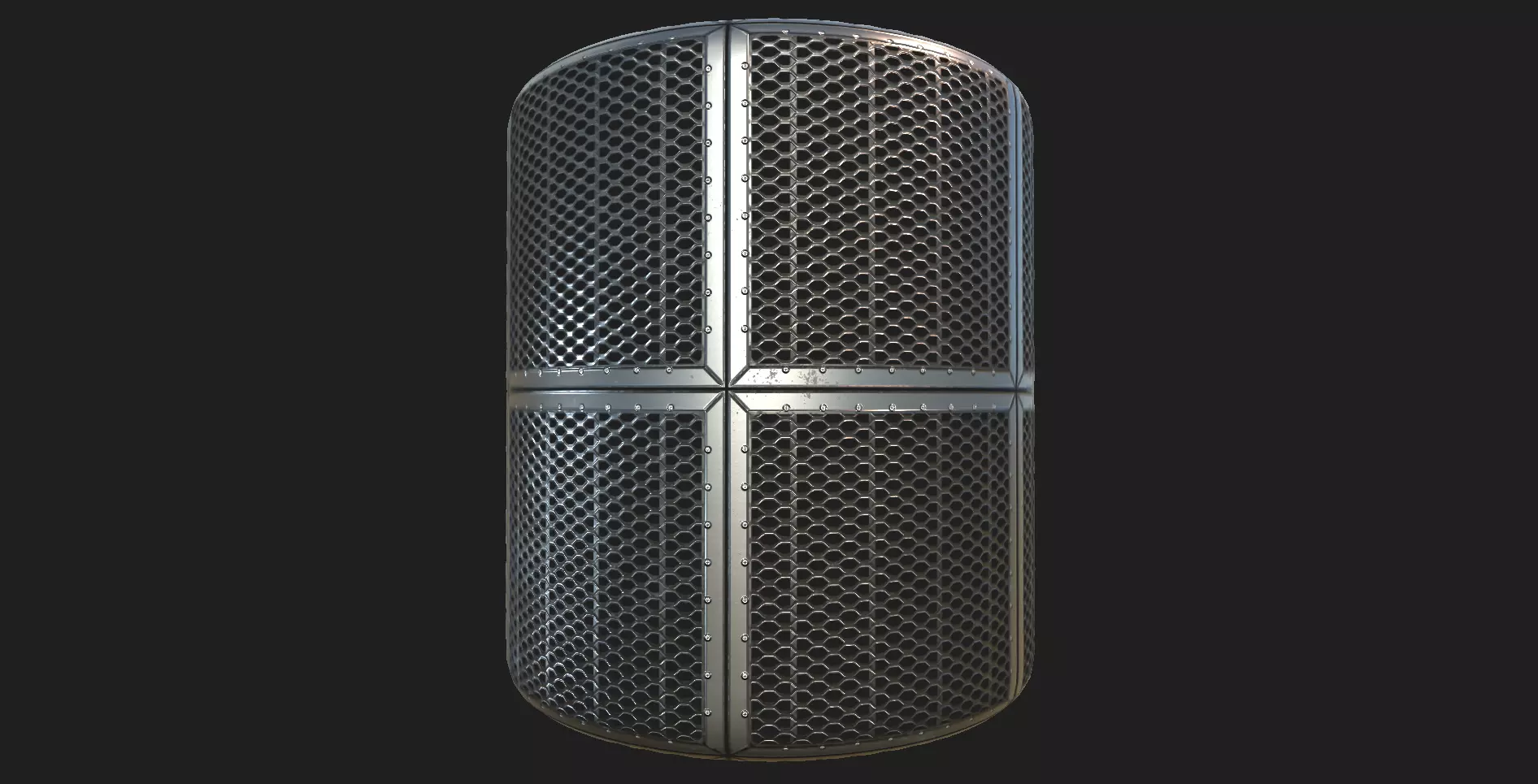 Seamless tillable PBR metal floor material Texture_0