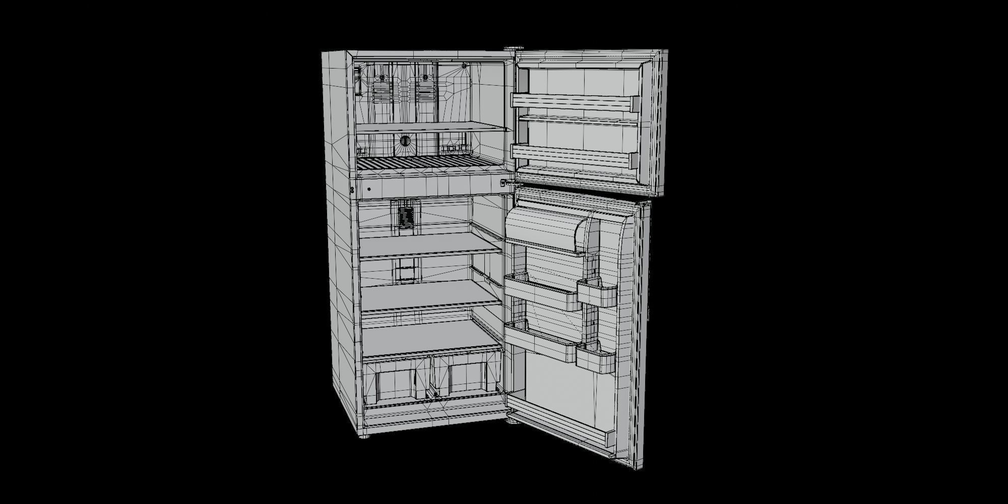 Refrigerator 3D model_6
