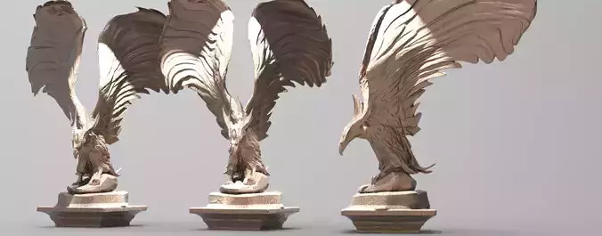 Hogwarts inspired Eagle statue 3 