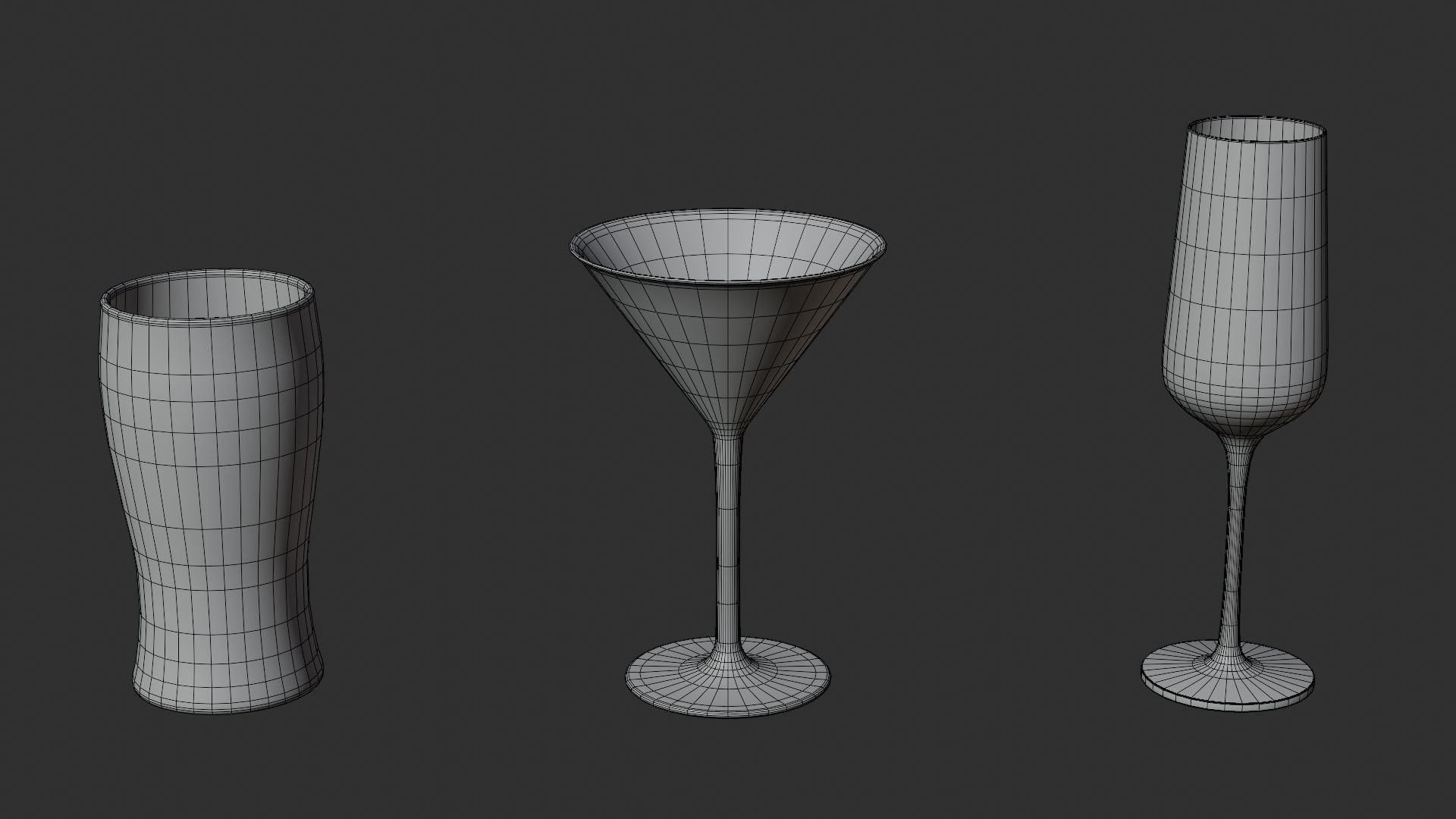 Glass Collection 3D model_7