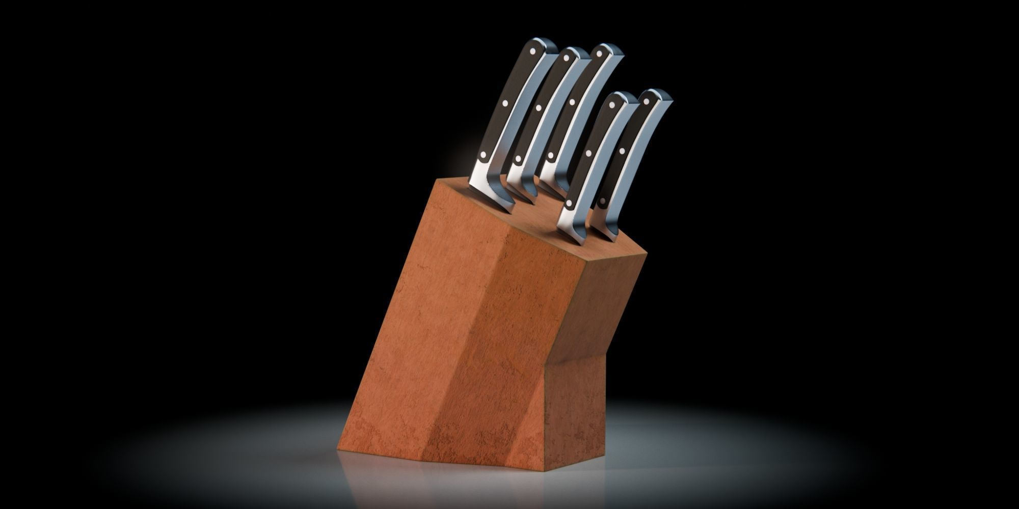 Knife Set 3D model_1