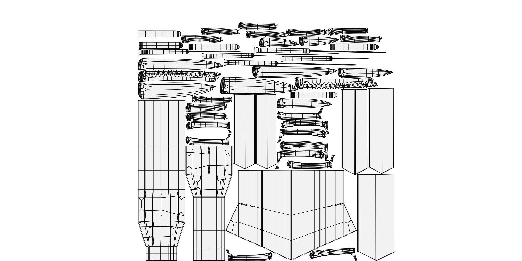 Knife Set 3D model_11