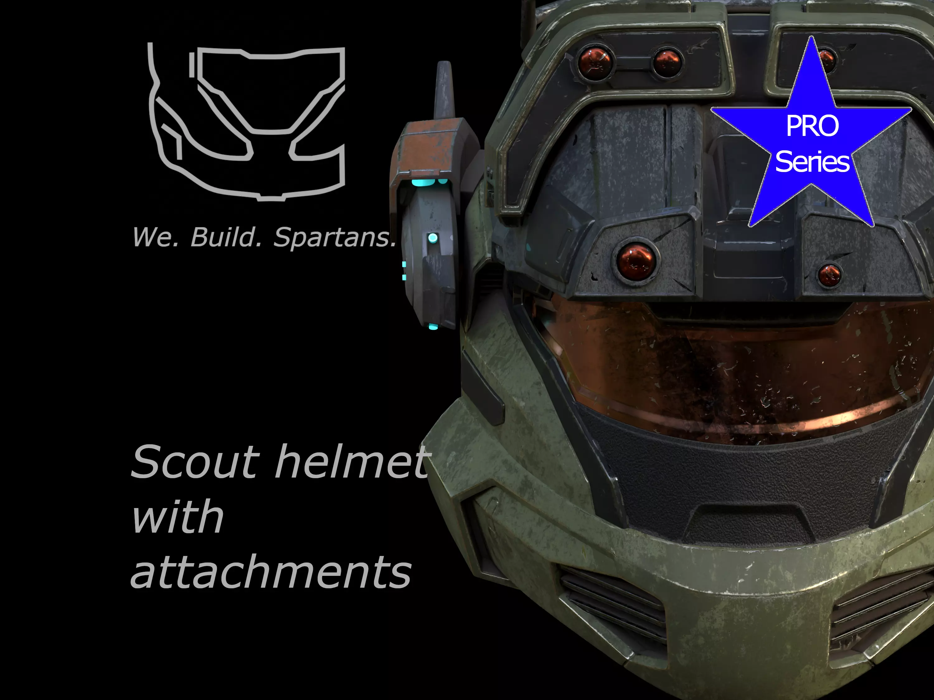 Pro Series Scout helmet 3d print file 3D print model