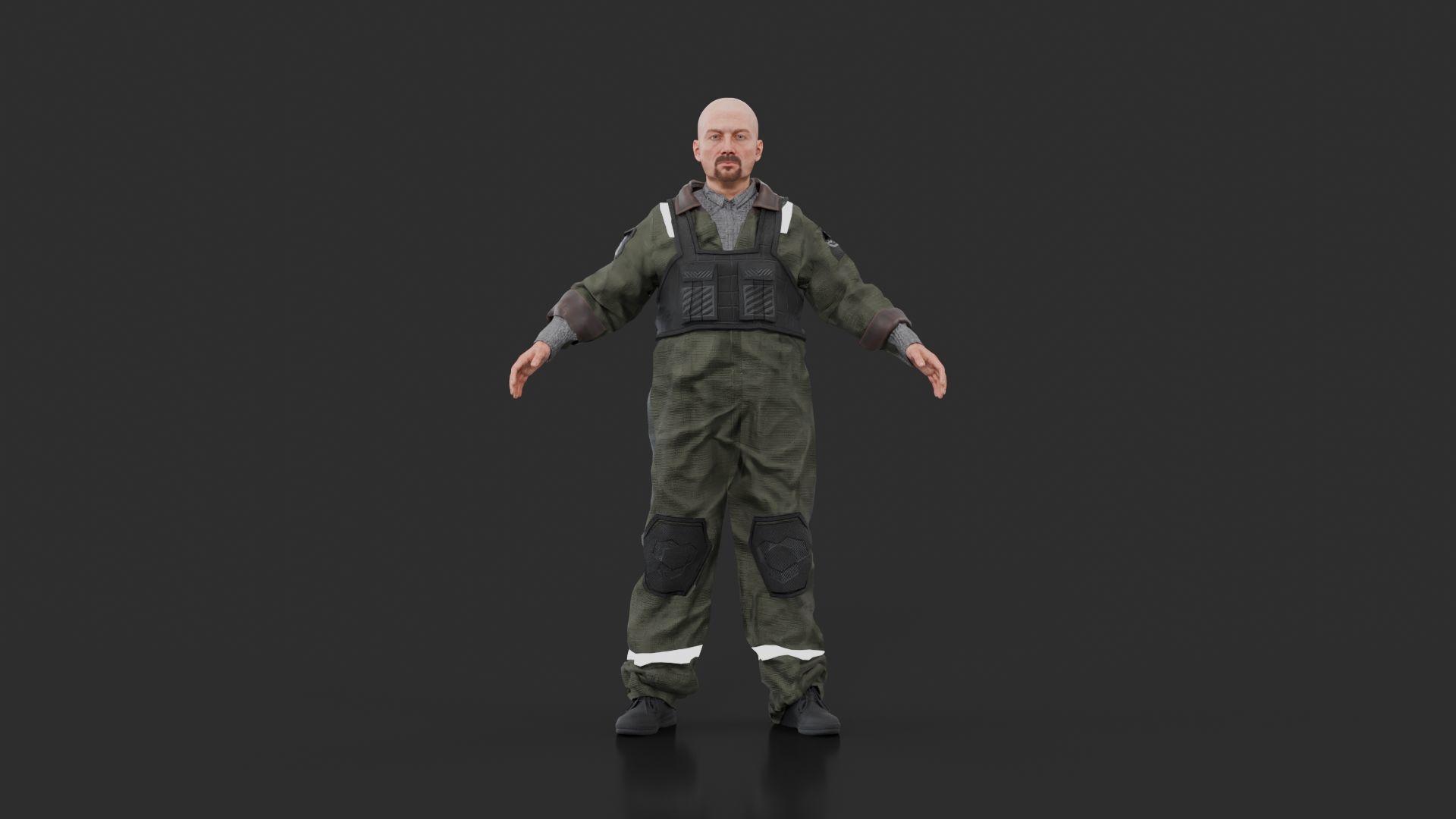 Cyber Mechanic Sci-fi 3D model_1