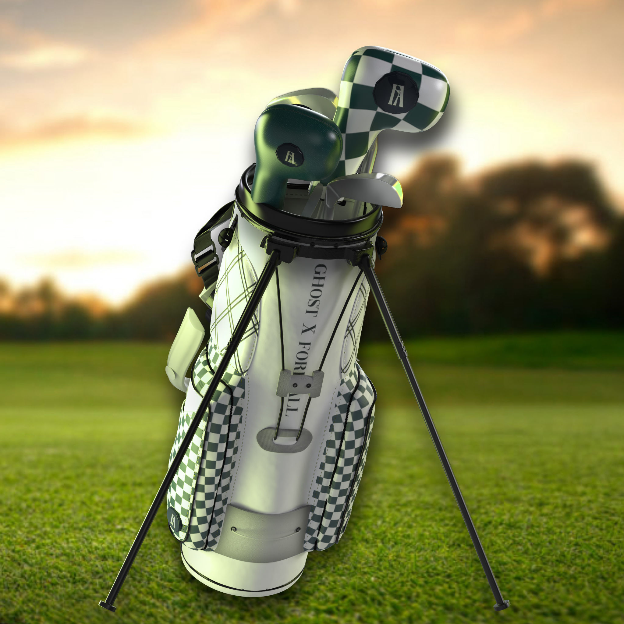 Gold Bag 3D Model PBR Textures Render 3D model_3