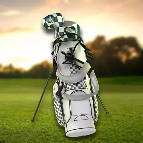 Gold Bag 3D Model PBR Textures Render