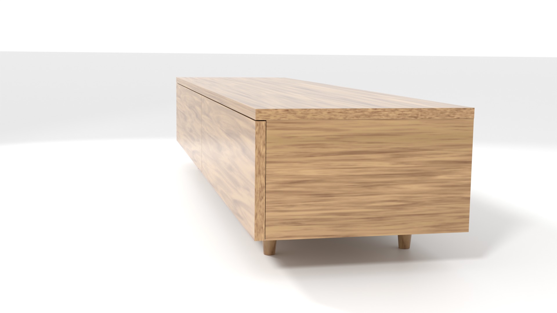 TV Stand Low-poly 3D model_3