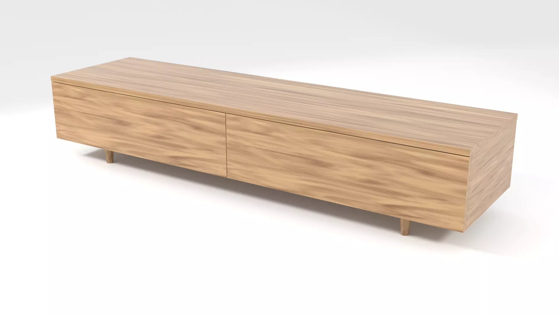 TV Stand Low-poly 3D model_0