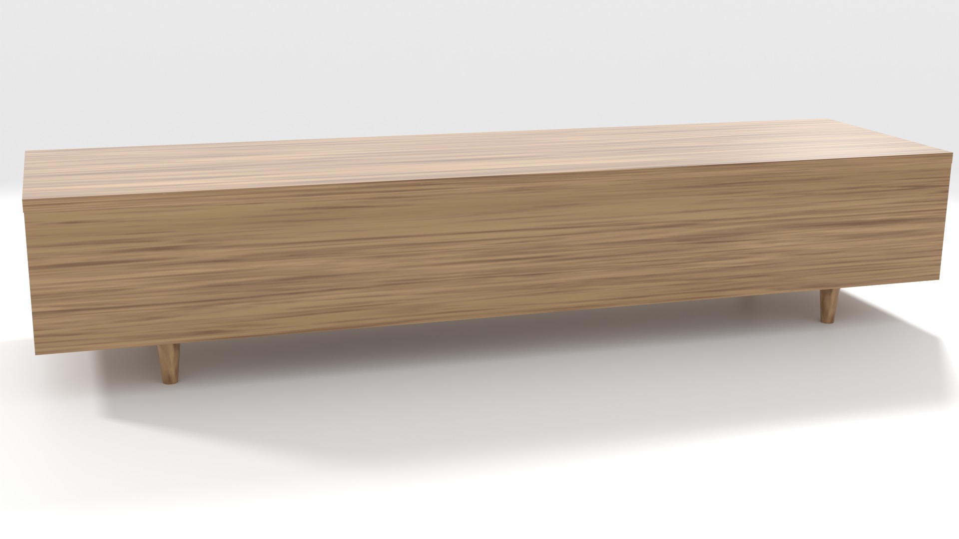 TV Stand Low-poly 3D model_4