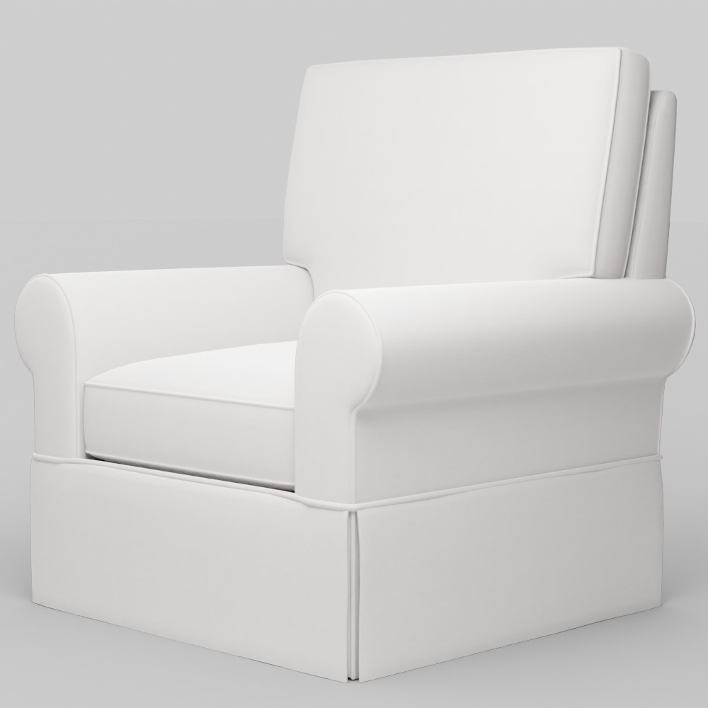 Glider Swivel Glider Upholstery Slipcover 3D model_2